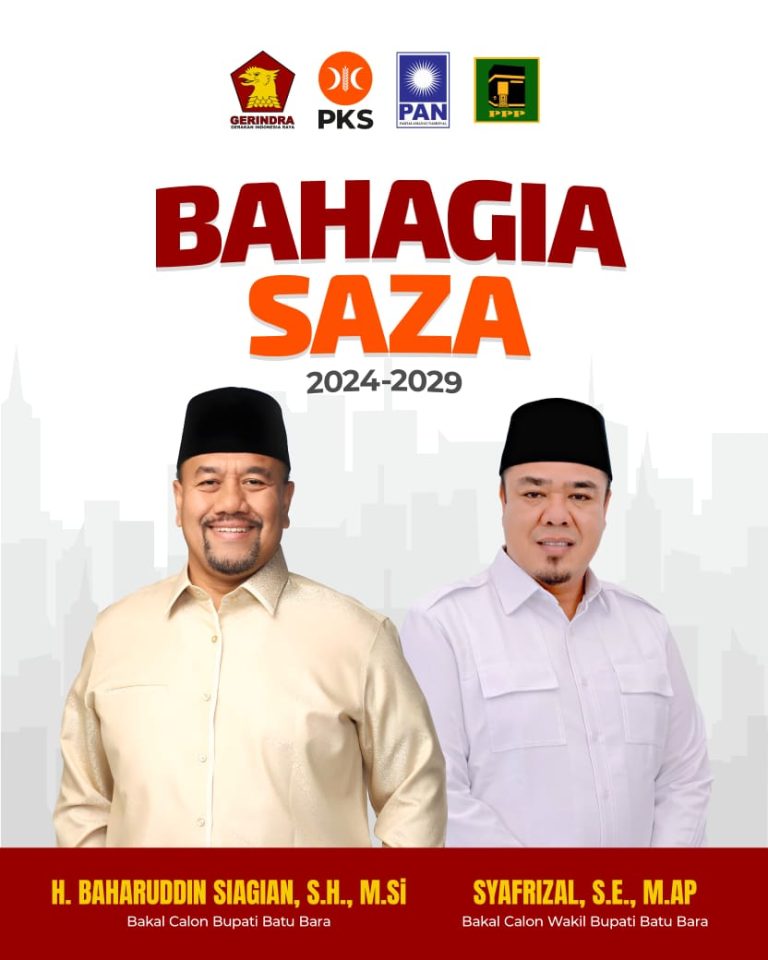 Baharuddin Siagian dan Syafrizal diyakini melenggang menduduki kursi Bupati dan wakil Bupati batubara Sumut