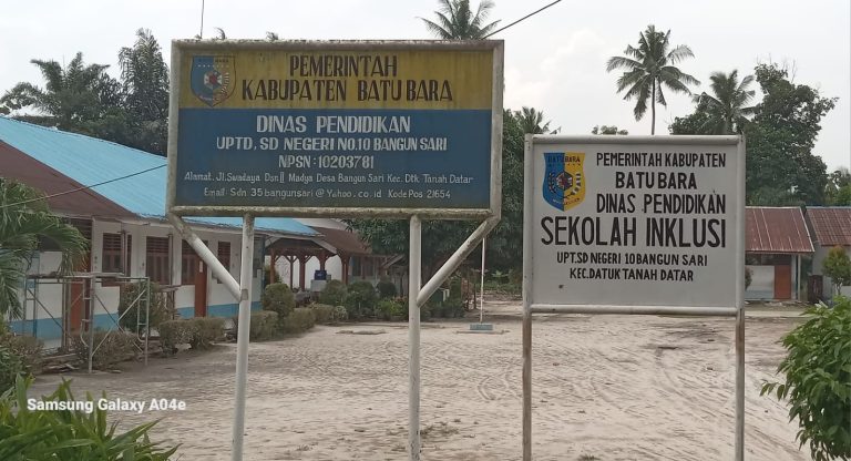 Pembangunan Ruang Kelas UPTD SDN 10 Desa Bangun Sari Tidak Menggunakan Papan Informasi