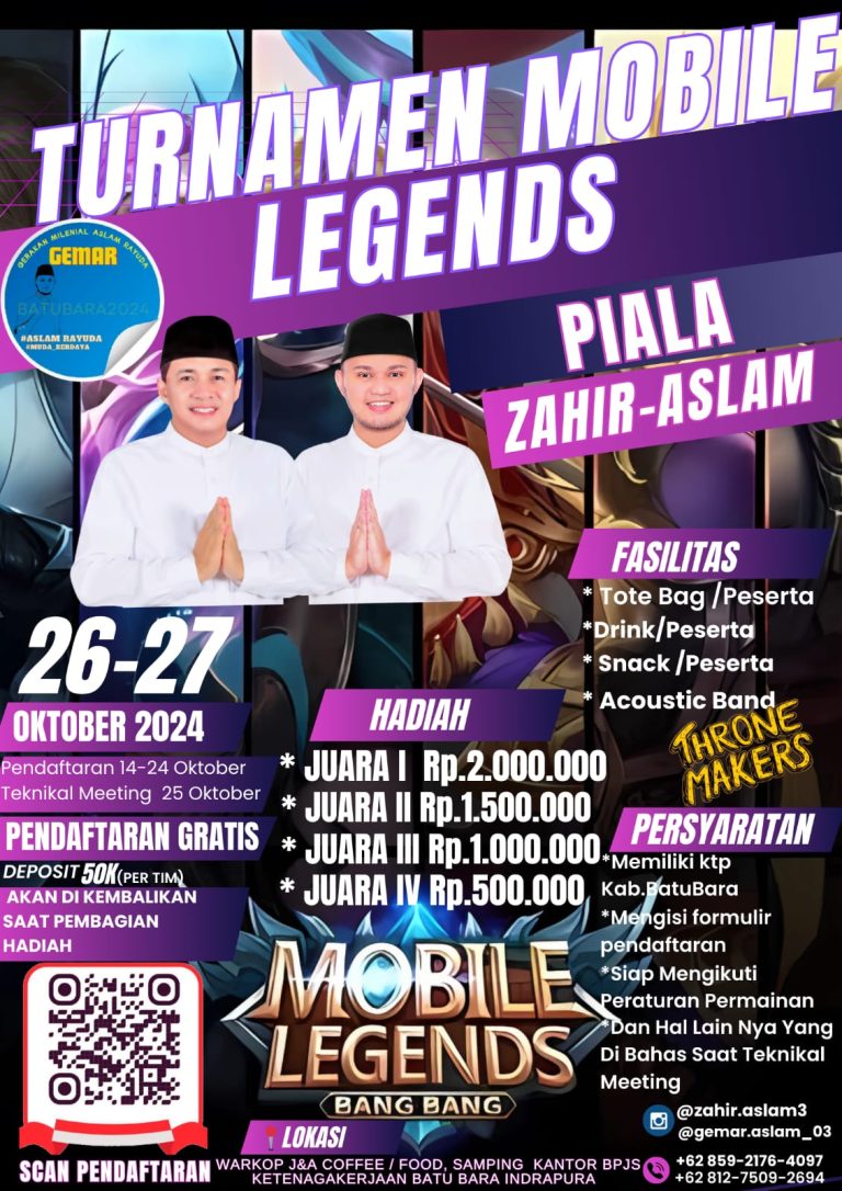 GEMAR Selenggarakan Turnamen Mobile Legends Perebutkan Piala Zahir – Aslam GEMAR Selenggarakan Turnamen Mobile Legends Perebutkan Piala Zahir – Aslam