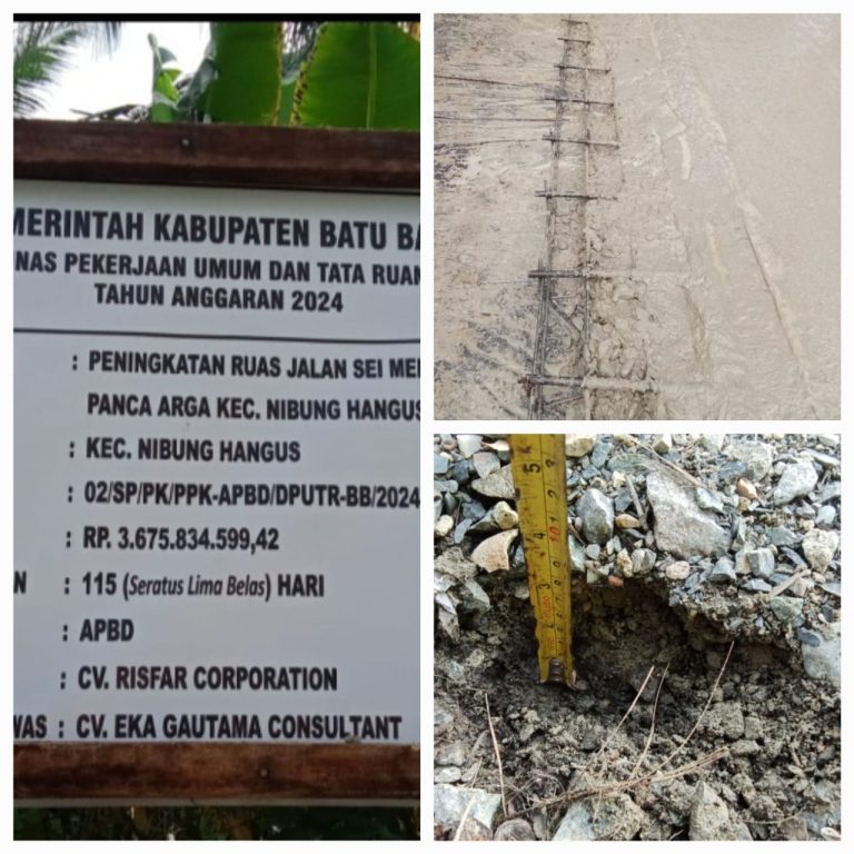 Di Duga Peningkatan Ruas Jalan Desa Sei Mentaram Di Kerjakan Asal Jadi Di Duga Peningkatan Ruas Jalan Desa Sei Mentaram Di Kerjakan Asal Jadi