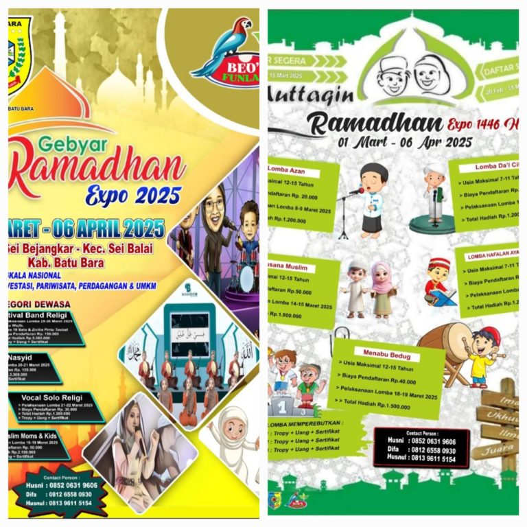 Gebyar Ramadhan Expo 2025 Sei Bejangkar Adakan Aneka Festival dan Perlombaan Gebyar Ramadhan Expo 2025 Sei Bejangkar Adakan Aneka Festival dan Perlombaan