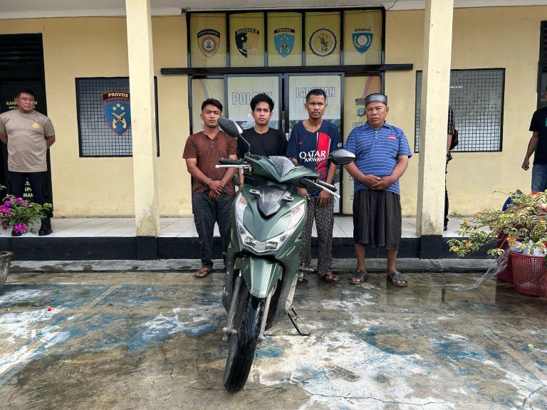 5 sindikat curanmor, di ciduk Polsek labuhan ruku, resort Batubara, Sumut 5 sindikat curanmor, di ciduk Polsek labuhan ruku, resort Batubara, Sumut