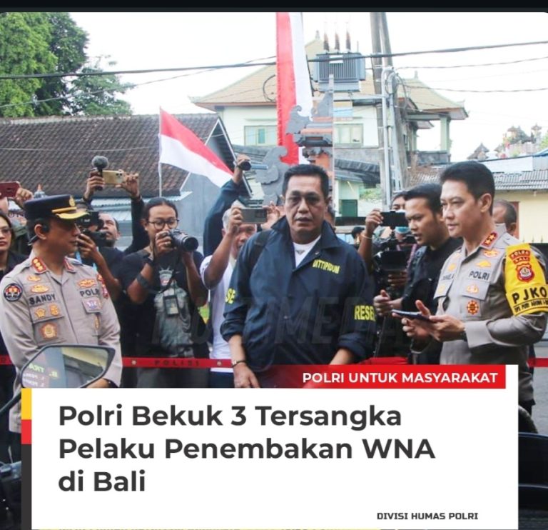 Polri bekuk, penembakan WNA di Bali 