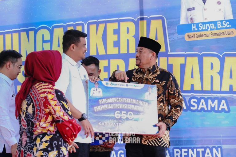 Bupati Batubara Baharuddin Siagian hadiri acara kunjungan kerja gubernur Sumatera Utara Bobby Afif Nasution di KEK sei mangkai