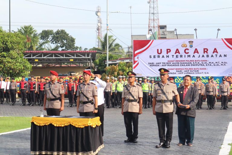 Kapolres Batu Bara Sertijabkan Kasat Reskrim dan Kasat Binmas Kapolres Batu Bara Sertijabkan Kasat Reskrim dan Kasat Binmas
