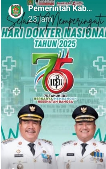 Bupati Asahan Taufik Jainal Abidin S Sos, M,si Mengucapkan Selamat Hari Dokter di Tahun 2025