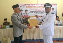 Guchik Gampoeng Cot Barat Tanoh Luas Aceh Utara. Saiful Bahri resmi dilantik