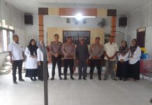 Babinkantibmas Desa Seibalai diserahterimakan, dihadiri kepala Desa dan Kadus serta kaur.