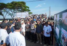 Kapolres Kota Lhokseumawe Memimpin Pengamanan Kunjungan Menteri Pertanian RI di Aceh Utara