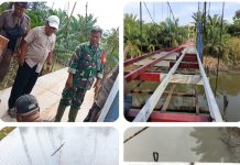 PROYEK JEMBATAN PENGHUBUNG DESA MANDARSAH-PAKAM DIDUGA SARANG KORUPSI, OKNUM TNI BERANG KETIKA DILIPUT.
