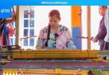 Bupati Batubara Baharuddin Siagian,ajak DPD Gerindra Sumut lihat pembuatan “tonun” Batubara .