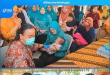 Ketua TP PKK Kabupaten Batu Bara yang diwakili Staf Ahli TP PKK, Ny. Leli Syafrizal, menghadiri kegiatan Sepekan Mengejar Imunisasi (PENARI)