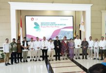 Bupati Batubara Baharuddin Siagian dan wakil Bupati Batubara Syafrizal, ikuti penanaman pohon di Silangit