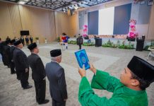Bupati Baharuddin Lantik 33 Pejabat Pimpinan Tinggi Pratama dan Pejabat Administrator untuk tingkatkan kualitas pelayanan
